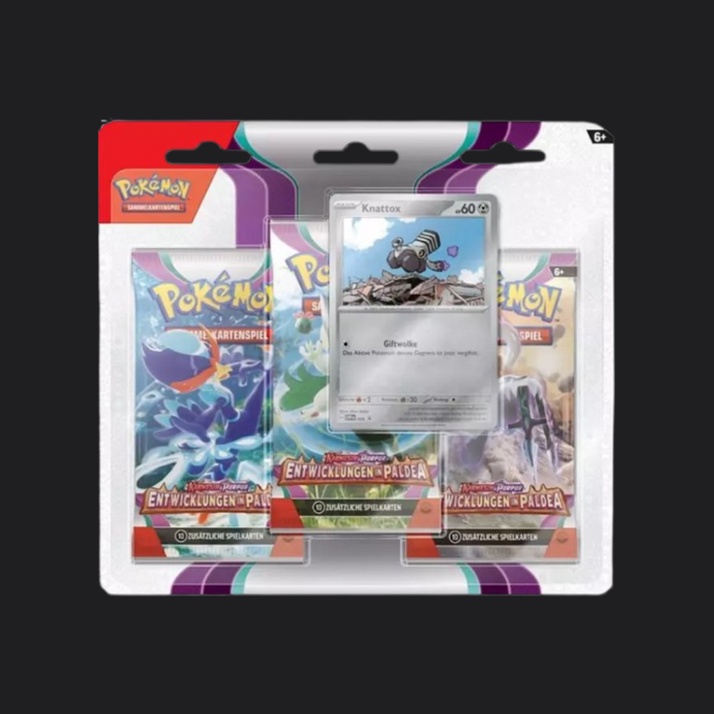 Entwicklungen in Paldea 3-Pack Blister - Knattox (deutsch)