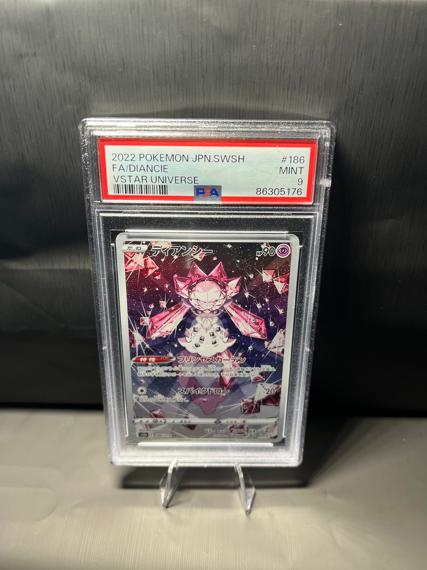 Diancie #186 - VSTAR Universe - PSA 9 (japanisch)