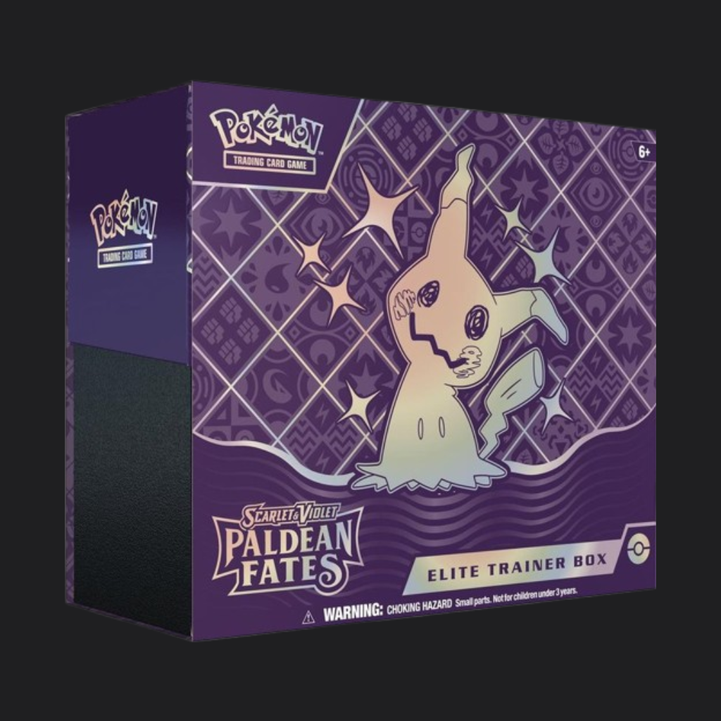 Scarlet & Violet Paldean Fates Elite Trainer Box Mimikyu (englisch)