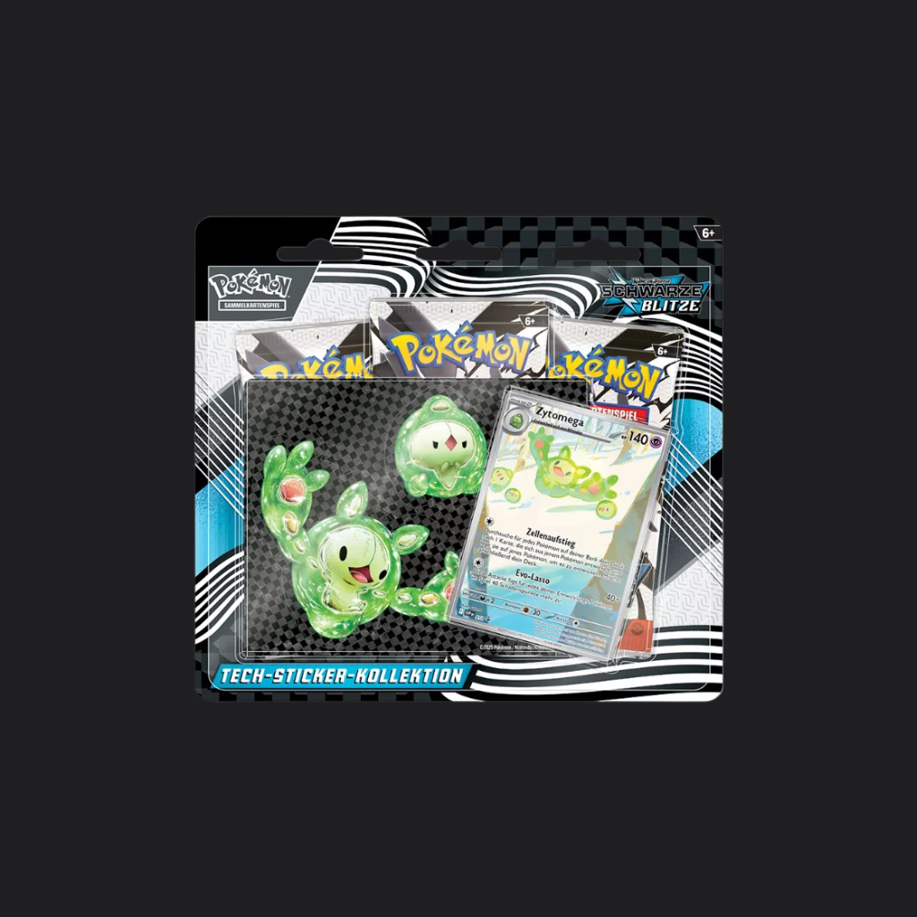 Schwarze Blitze Tech-Sticker-Kollektion - Zytomega (deutsch)